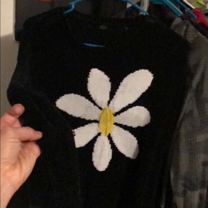 Black crew neck sweater